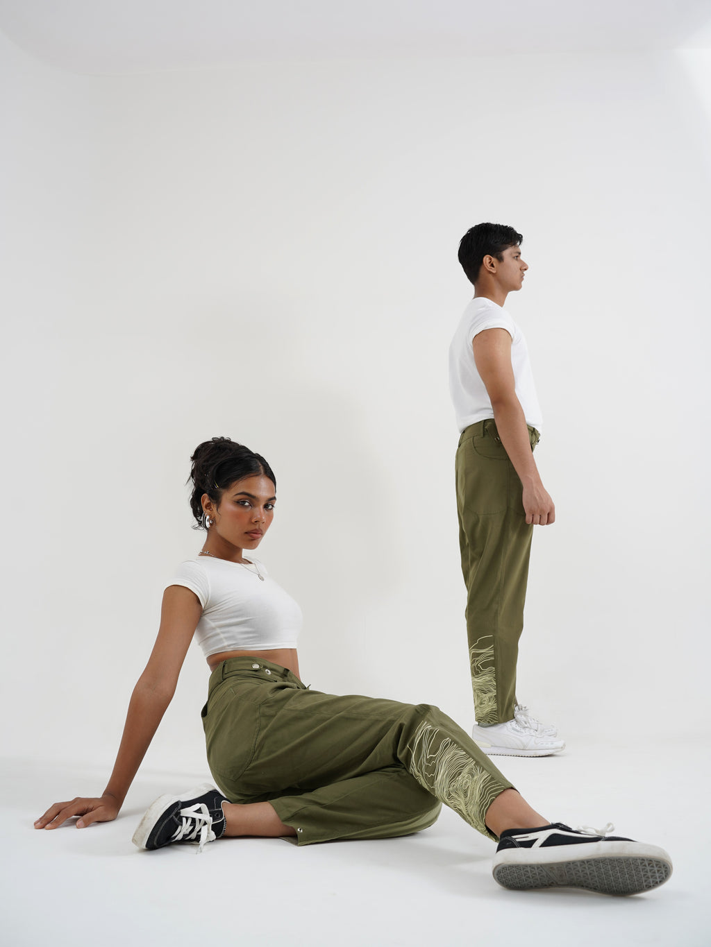 Manifest Contrast Panel Utility Trousers