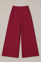Rosy straight fit heart trouser in crimson