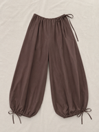 Jasmine balloon pants in chocolate brown