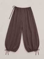 Jasmine balloon pants in chocolate brown